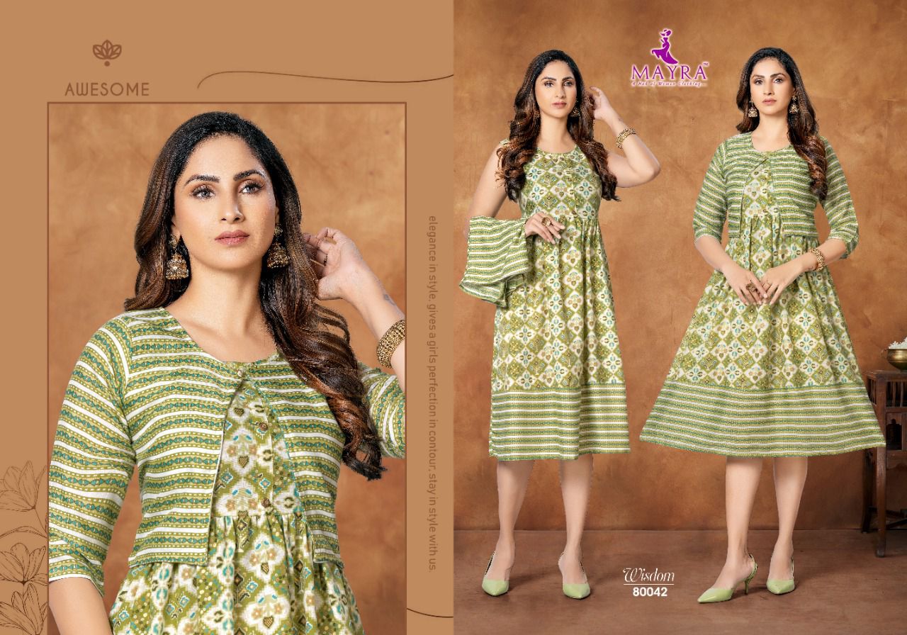 Mayra Wisdom New Fancy Ethnic Wear Printed Kurti Collection